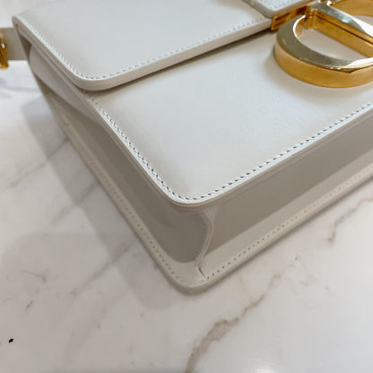 Dior Montaigne 30 Leather Strap in White