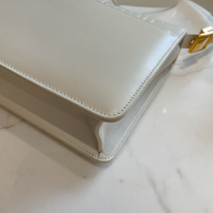 Dior Montaigne 30 Leather Strap in White