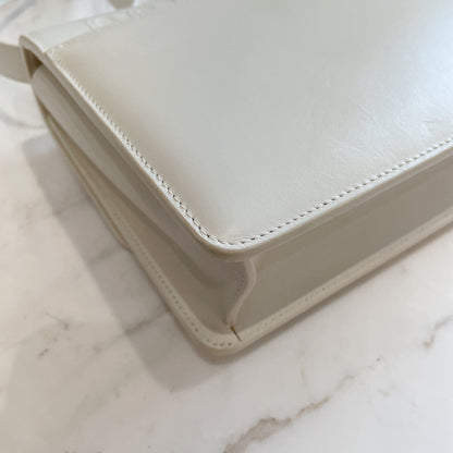 Dior Montaigne 30 Leather Strap in White