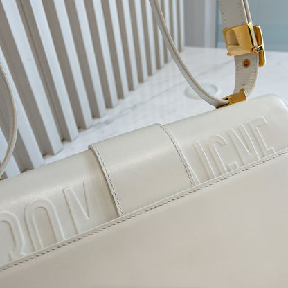 Dior Montaigne 30 Leather Strap in White