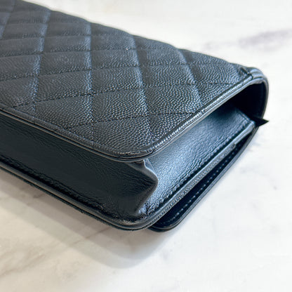 Chanel Filigree Chain Wallet in Black