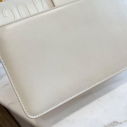 Dior Montaigne 30 Leather Strap in White