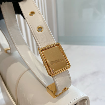 Dior Montaigne 30 Leather Strap in White
