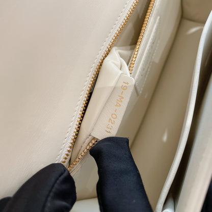 Dior Montaigne 30 Leather Strap in White
