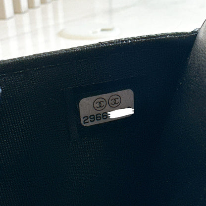 Chanel Filigree Chain Wallet in Black