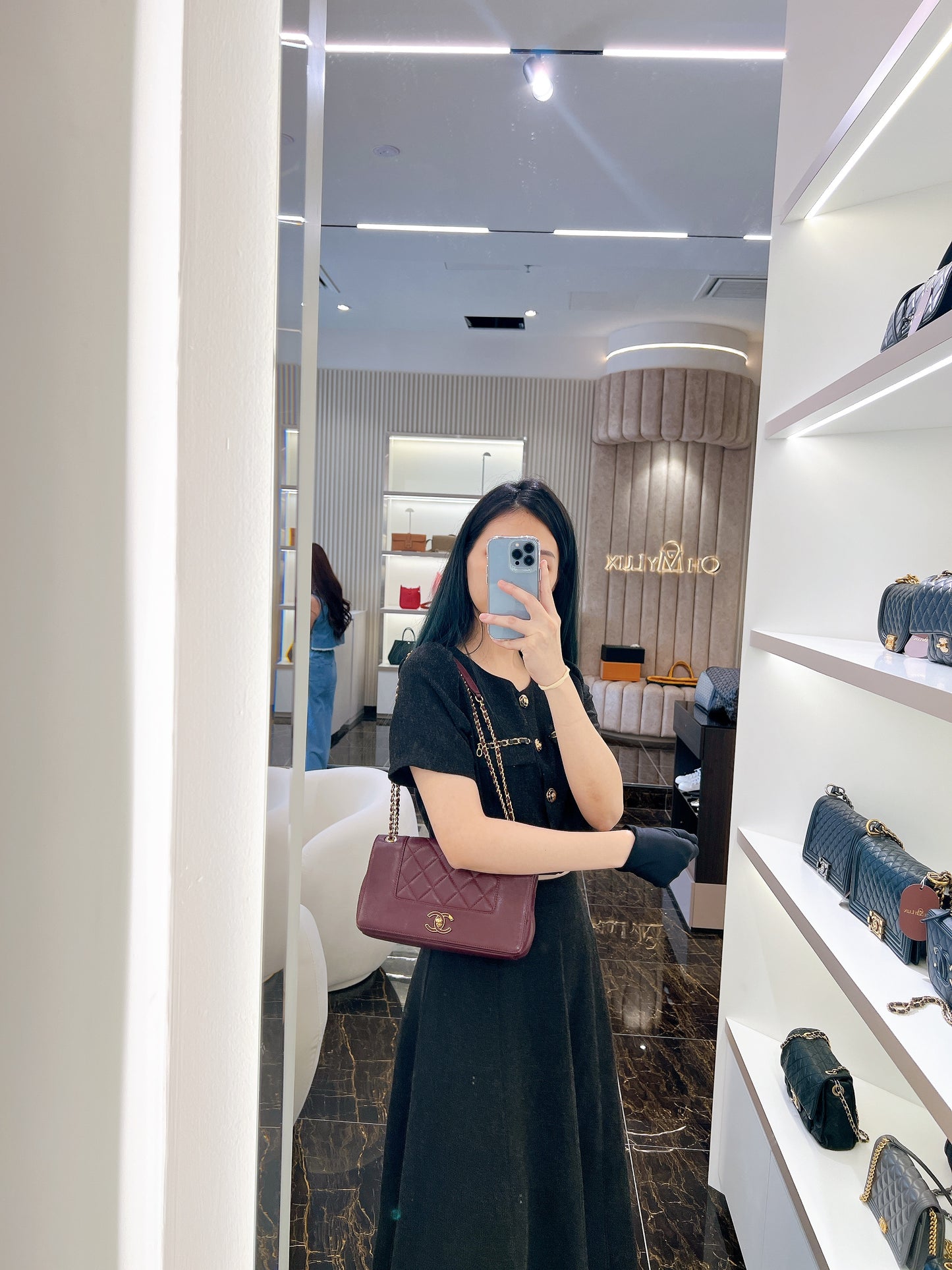 Chanel Mademoiselle in Burgundy