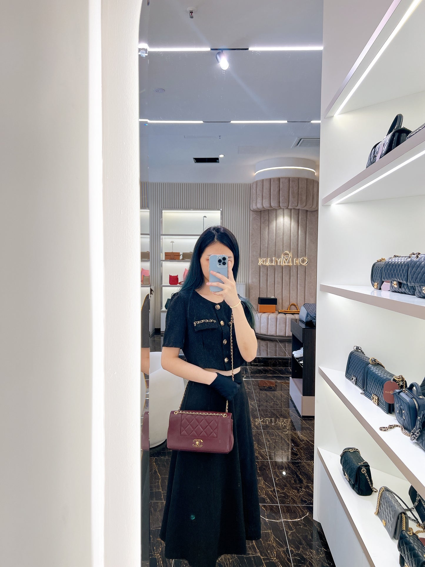 Chanel Mademoiselle in Burgundy