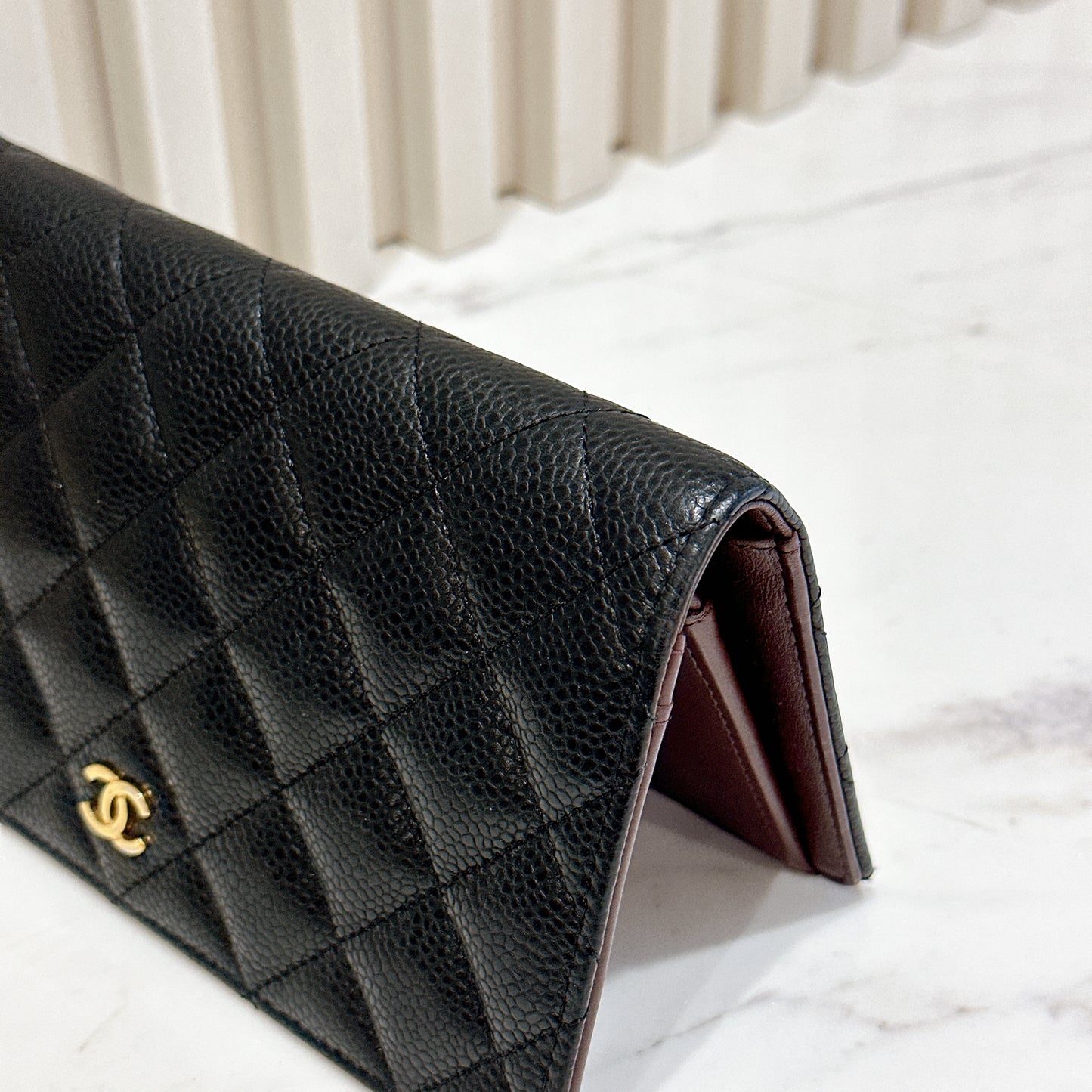 Chanel Classic Flap Long Wallet in GHW