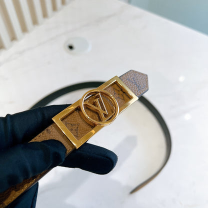 LV Monogram Reverse Dauphine Belt