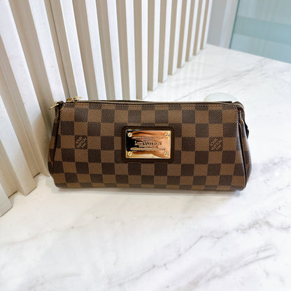 LV Damier Ebene Eva Clutch