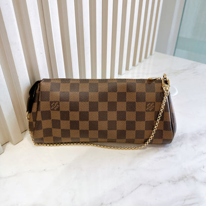 LV Damier Ebene Eva Clutch