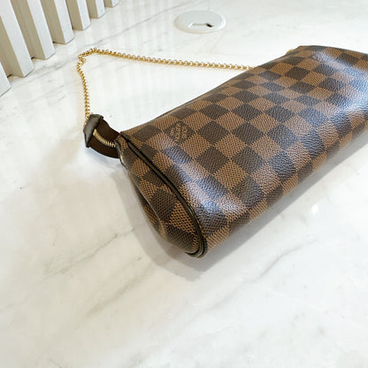 LV Damier Ebene Eva Clutch
