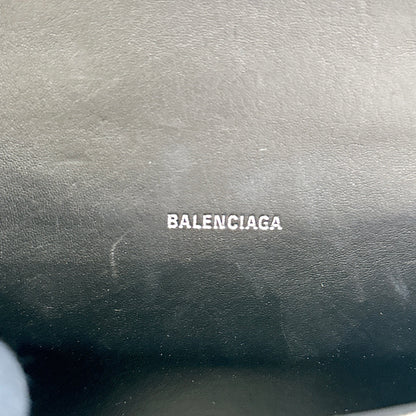 Balenciaga Hourglass XS in Black Crocodile Embossed