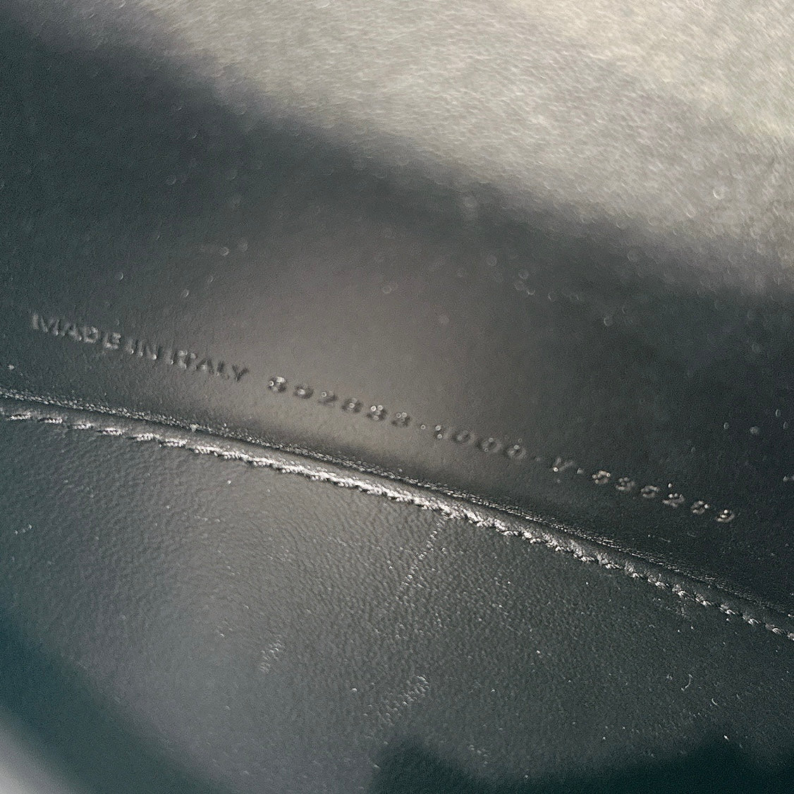 Balenciaga Hourglass XS in Black Crocodile Embossed