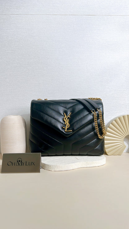 YSL Lou Small In Black GHW