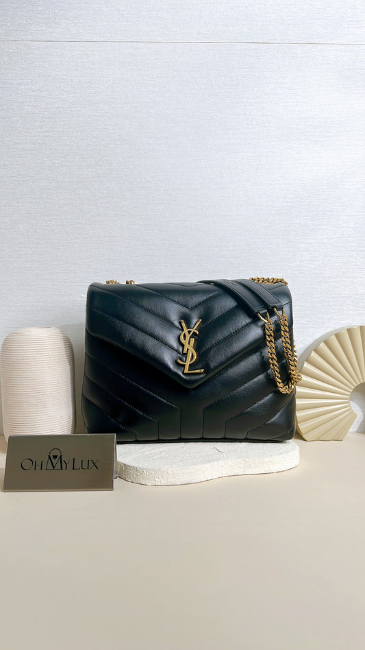 YSL Lou Small In Black GHW