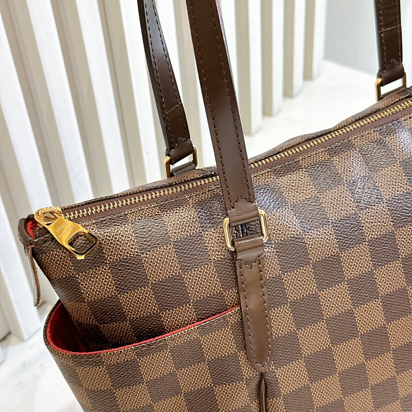 LV Totally PM in Damier Ebene