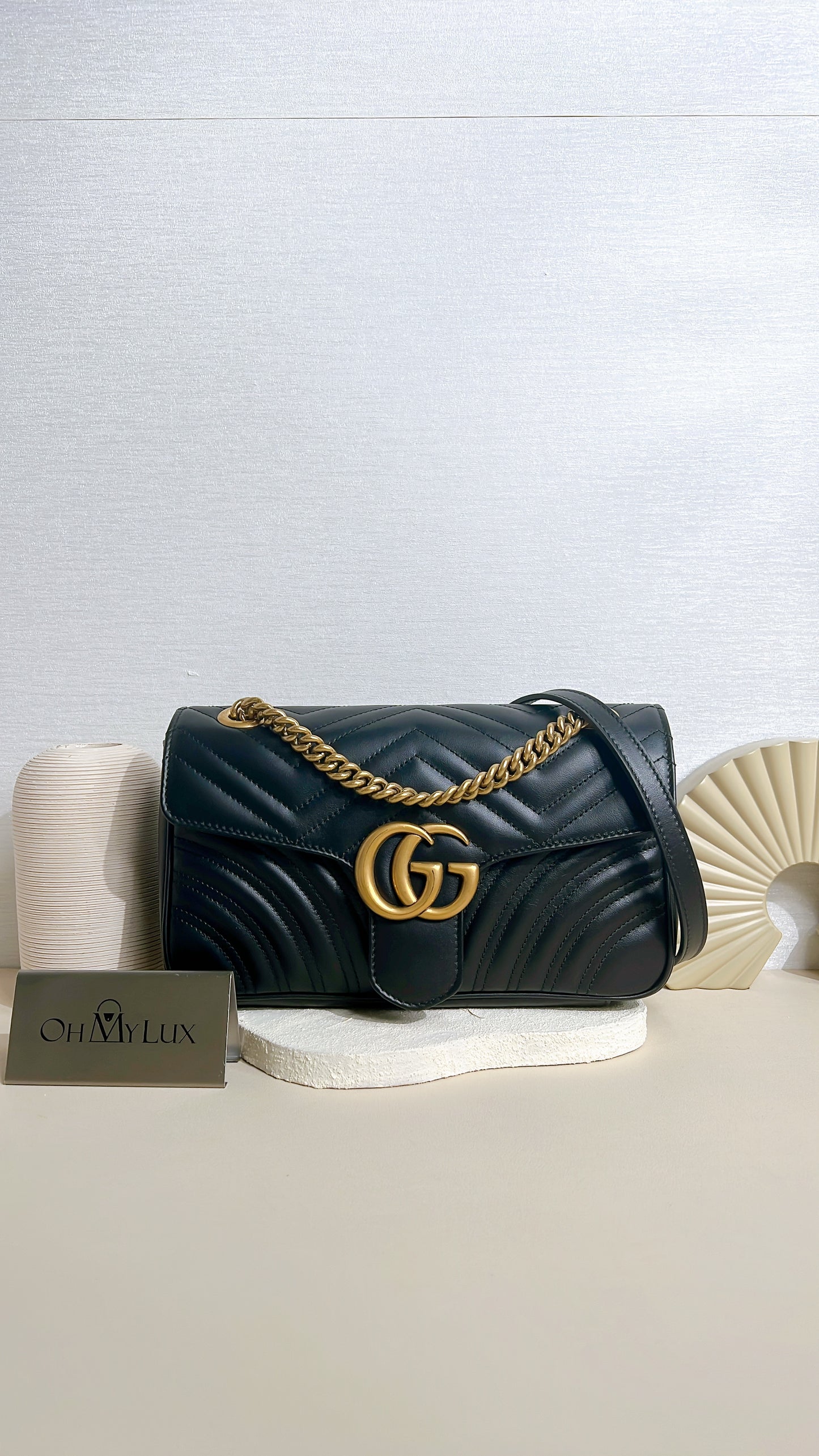 Gucci Marmont Small in Black GHW