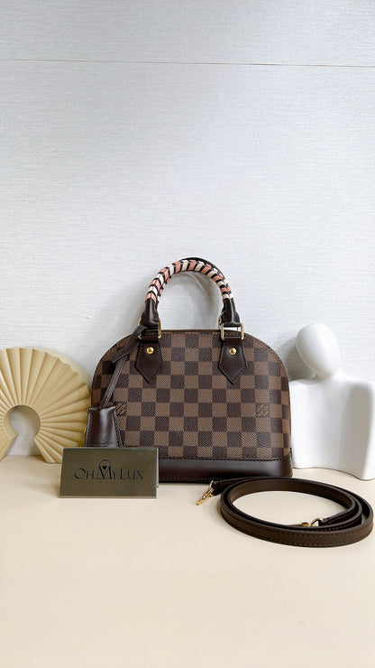LV Alma BB Damier Ebene Braided