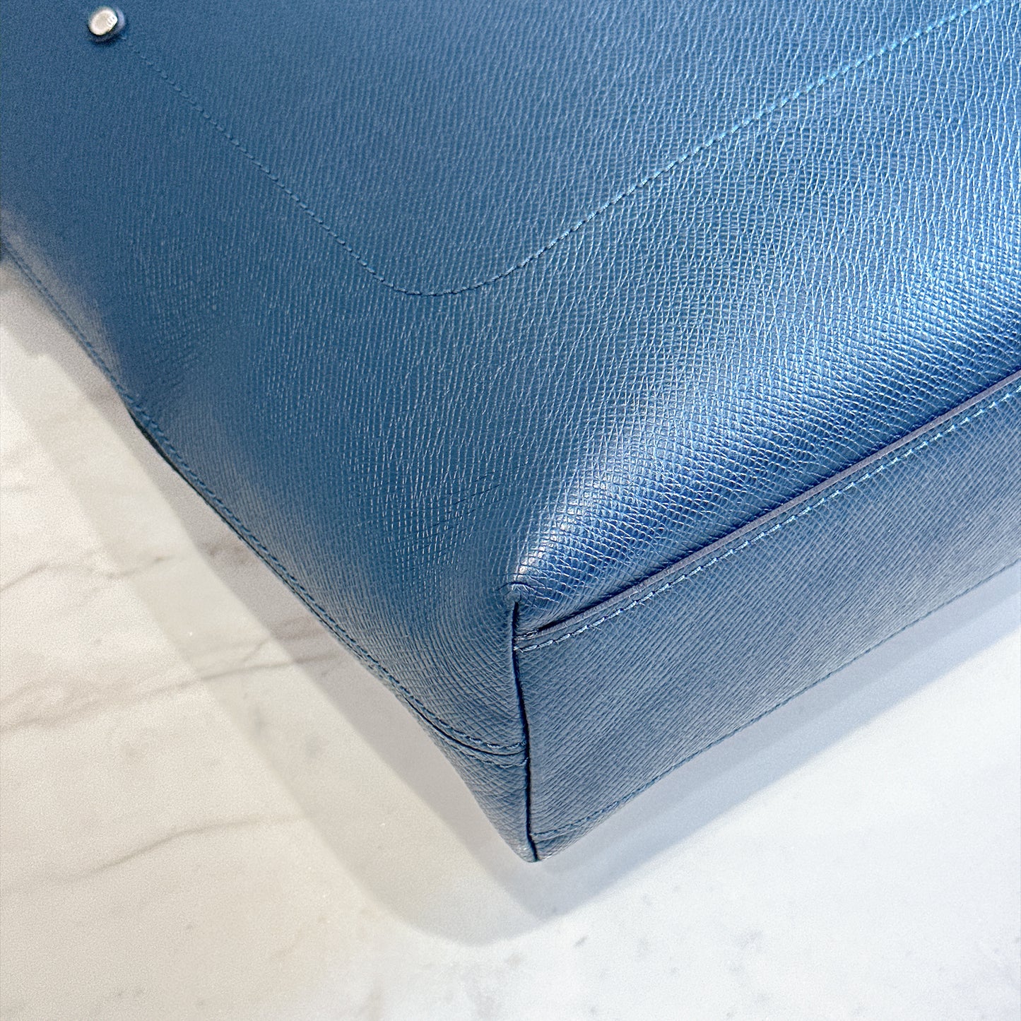 LV Brooks Tote Bag in Blue Epi Leather