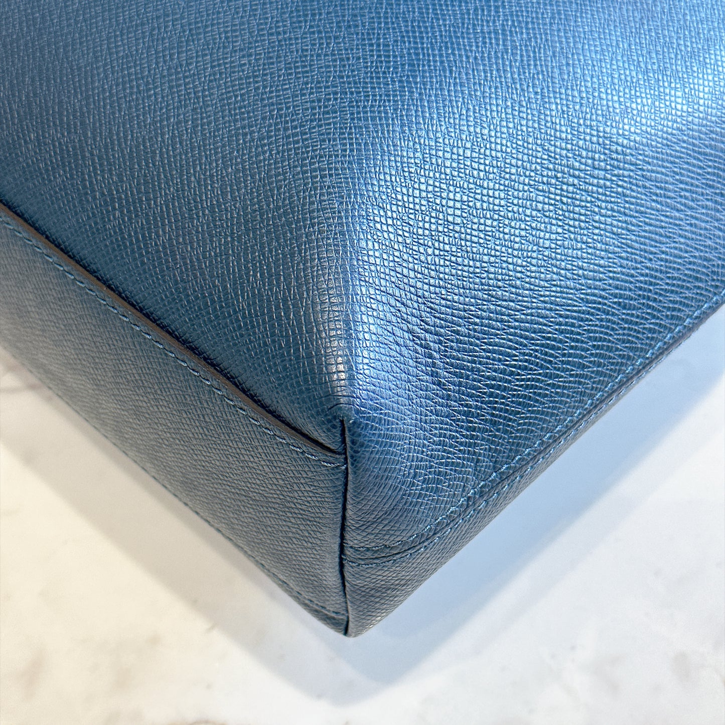 LV Brooks Tote Bag in Blue Epi Leather