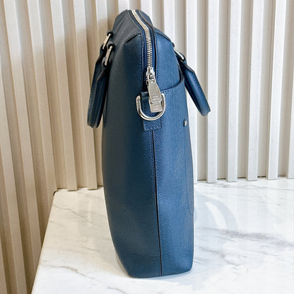 LV Brooks Tote Bag in Blue Epi Leather