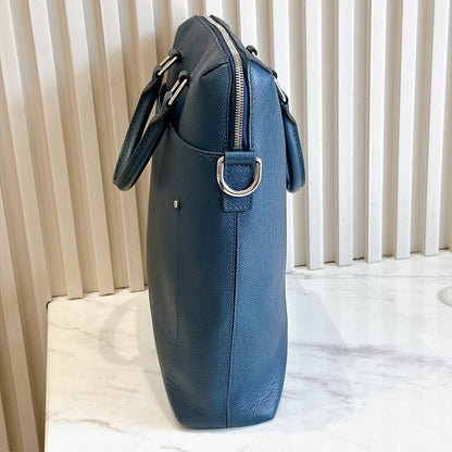 LV Brooks Tote Bag in Blue Epi Leather