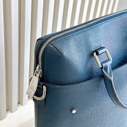 LV Brooks Tote Bag in Blue Epi Leather