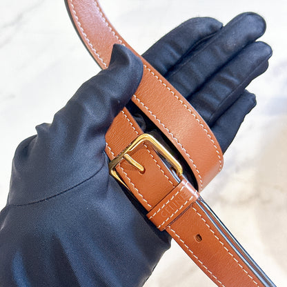 Celine Small Bucket In Triomphe Canvas And Calfskin