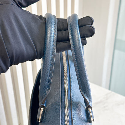 LV Brooks Tote Bag in Blue Epi Leather