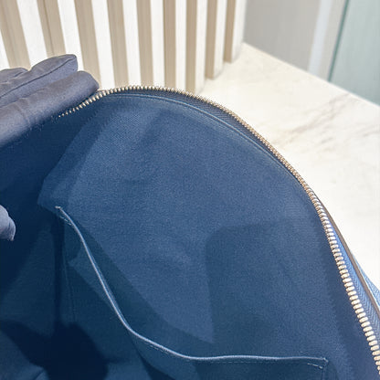 LV Brooks Tote Bag in Blue Epi Leather