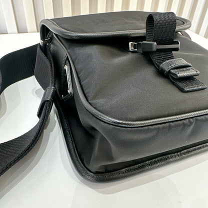 Prada Re Nylon Flap Messenger Crossbody