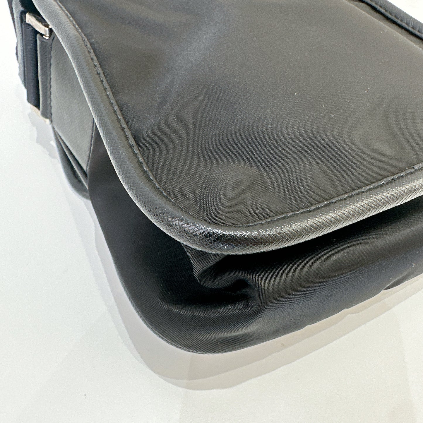 Prada Re Nylon Flap Messenger Crossbody