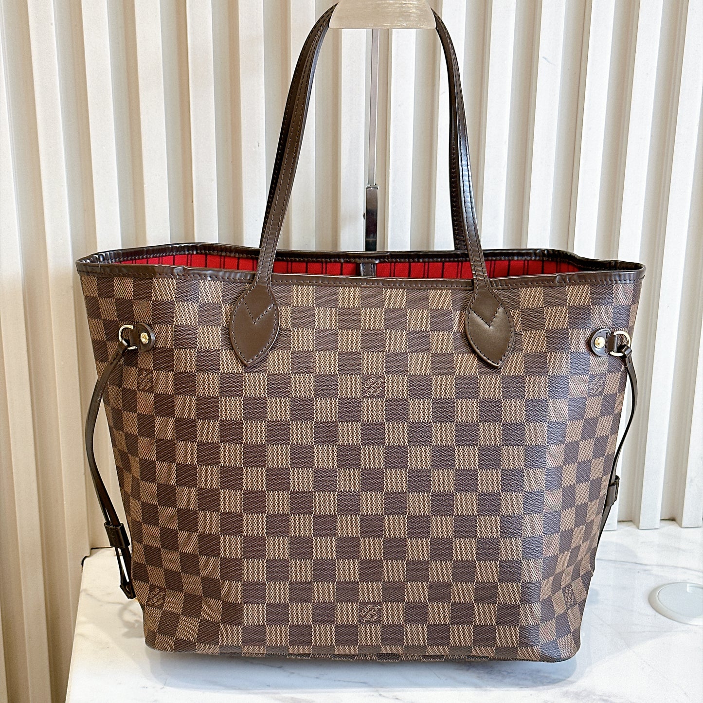 LV Neverfull MM in Damier Ebene