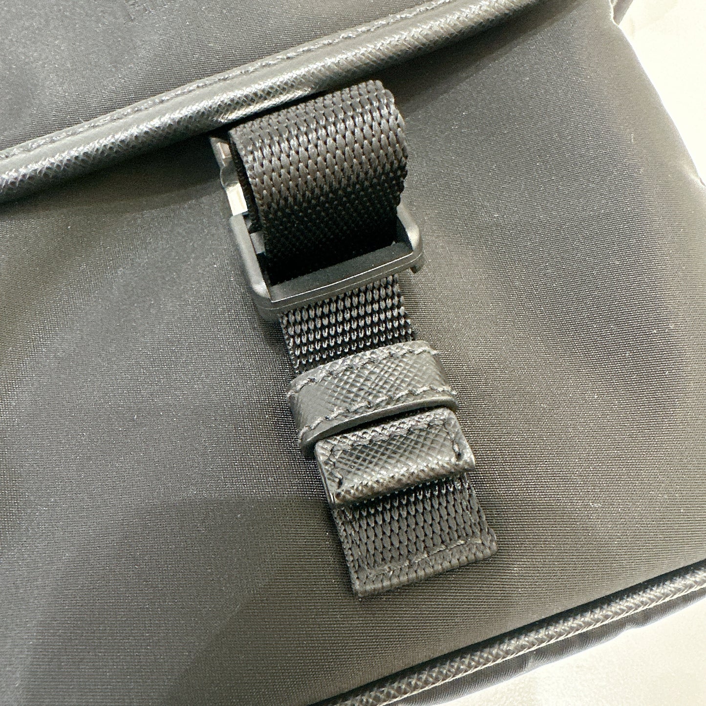 Prada Re Nylon Flap Messenger Crossbody
