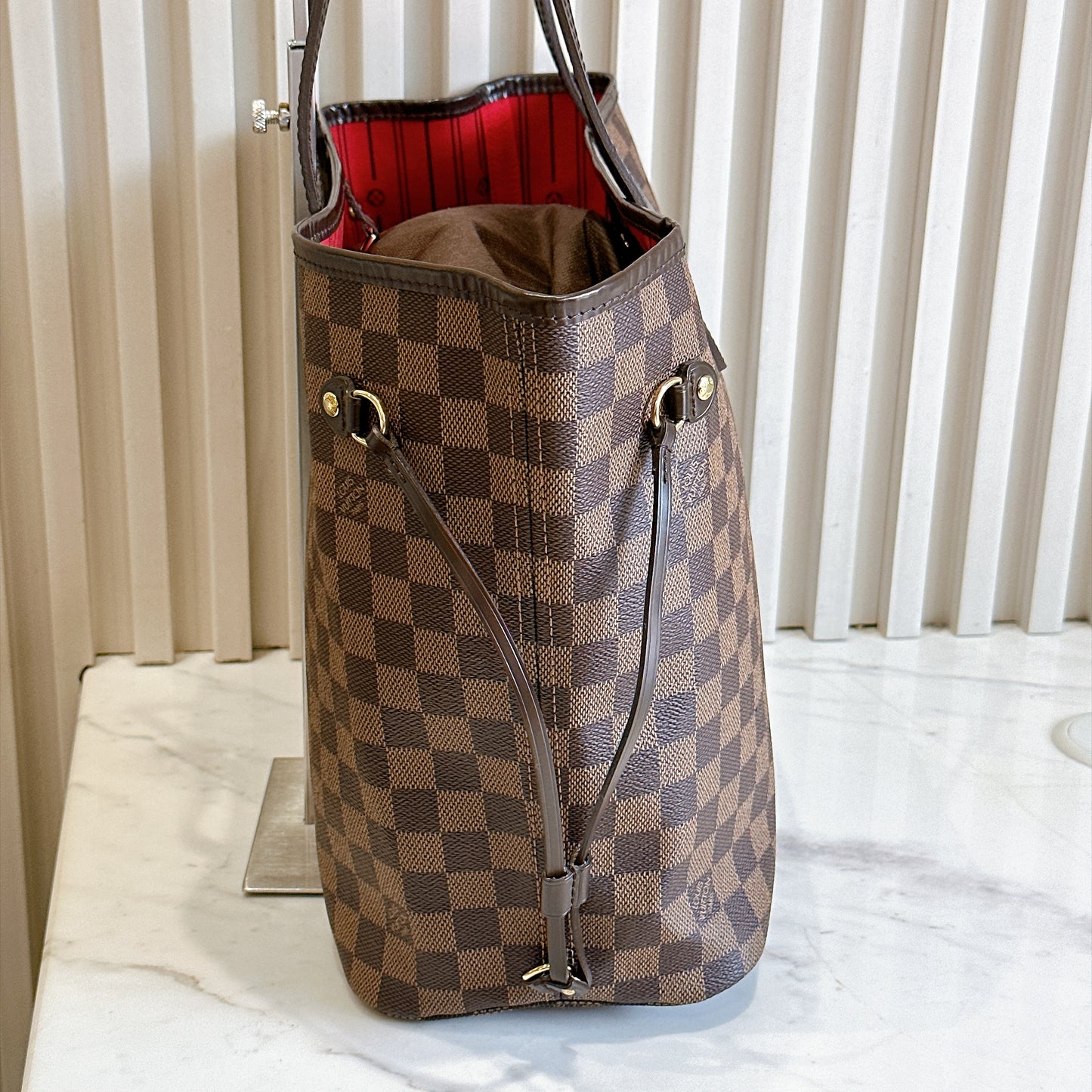 LV Neverfull MM in Damier Ebene