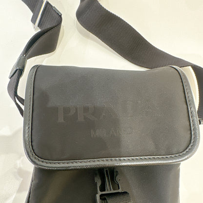Prada Re Nylon Flap Messenger Crossbody