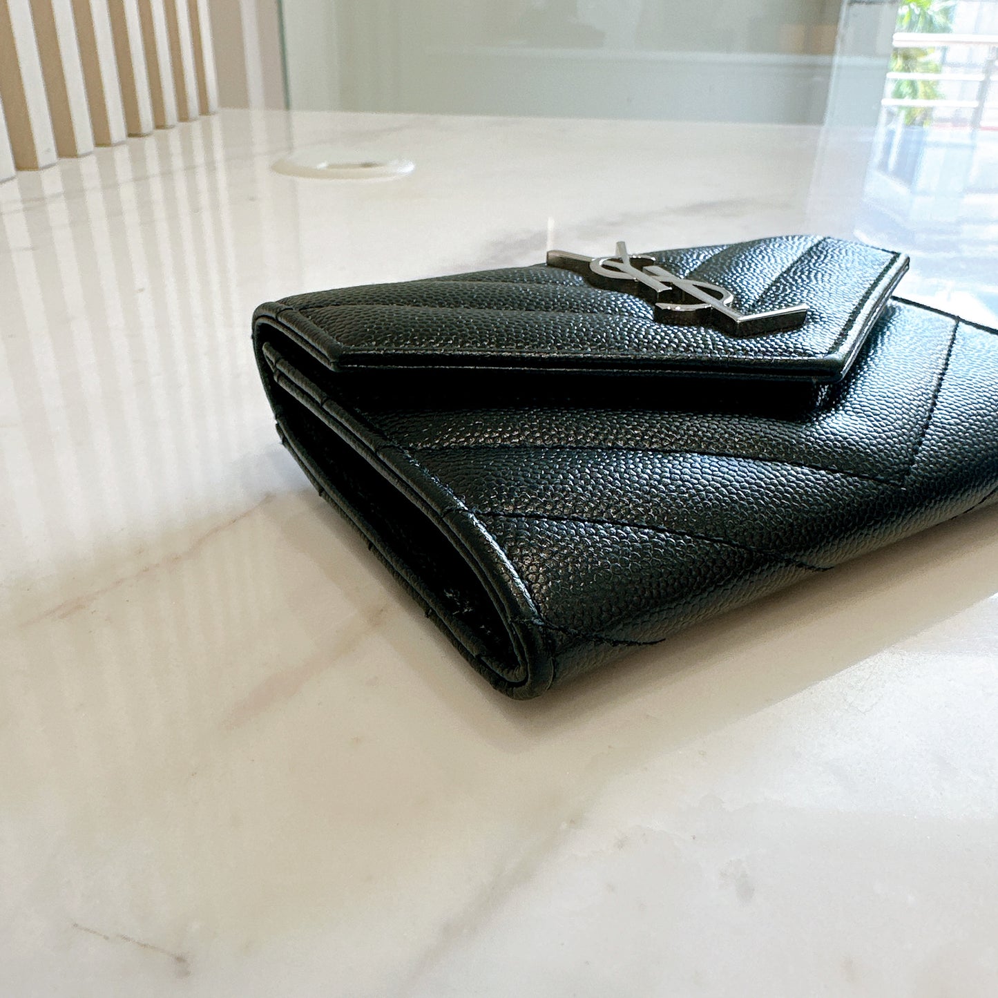 YSL Cassandre Matelasse Small Envelope Wallet