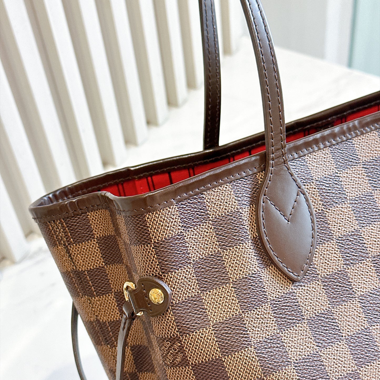 LV Neverfull MM in Damier Ebene