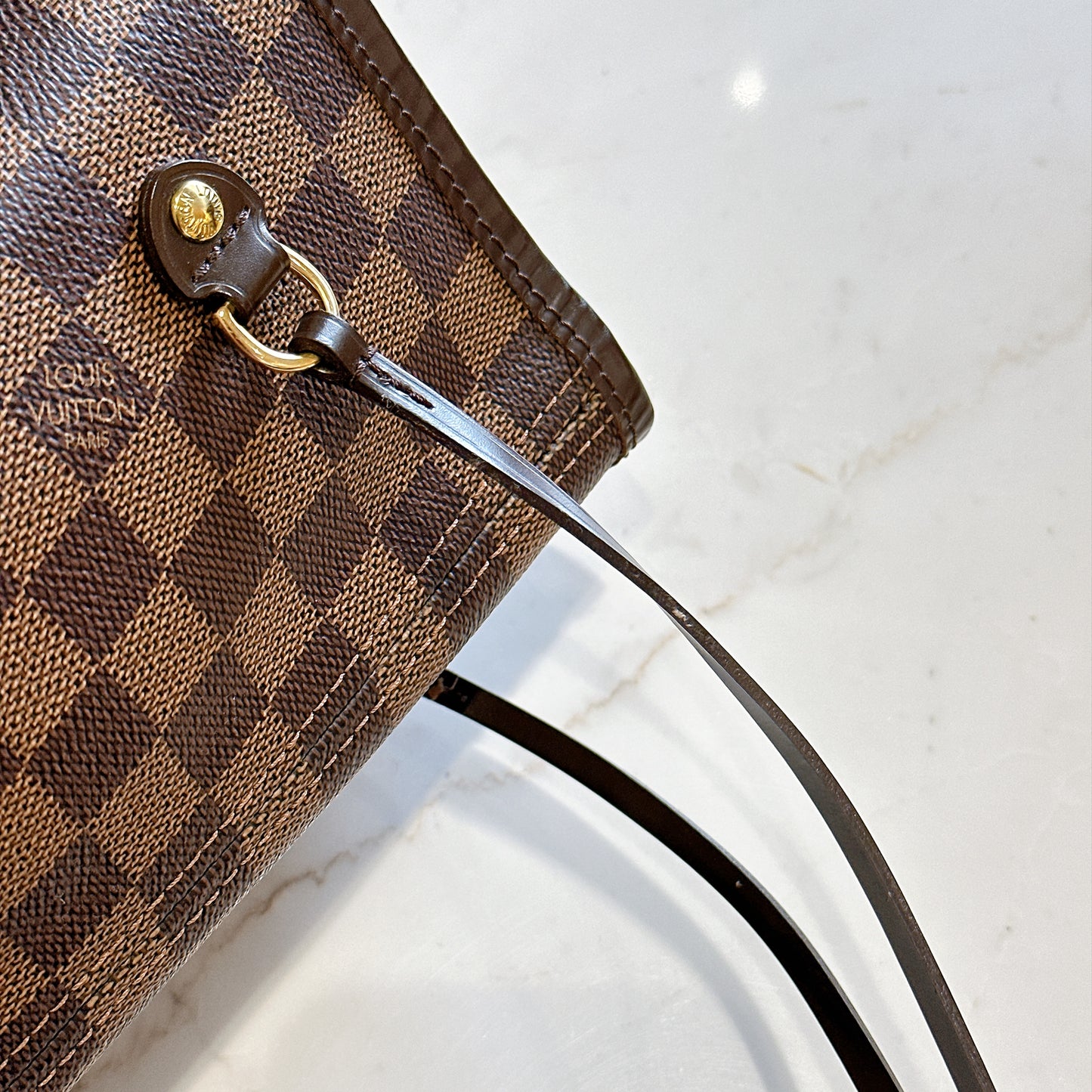 LV Neverfull MM in Damier Ebene