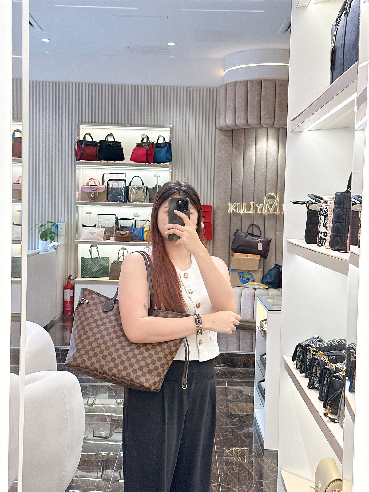 LV Neverfull MM in Damier Ebene