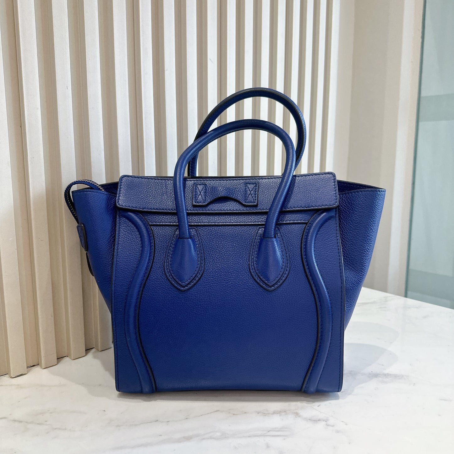 Celine Luggage Tote in Blue