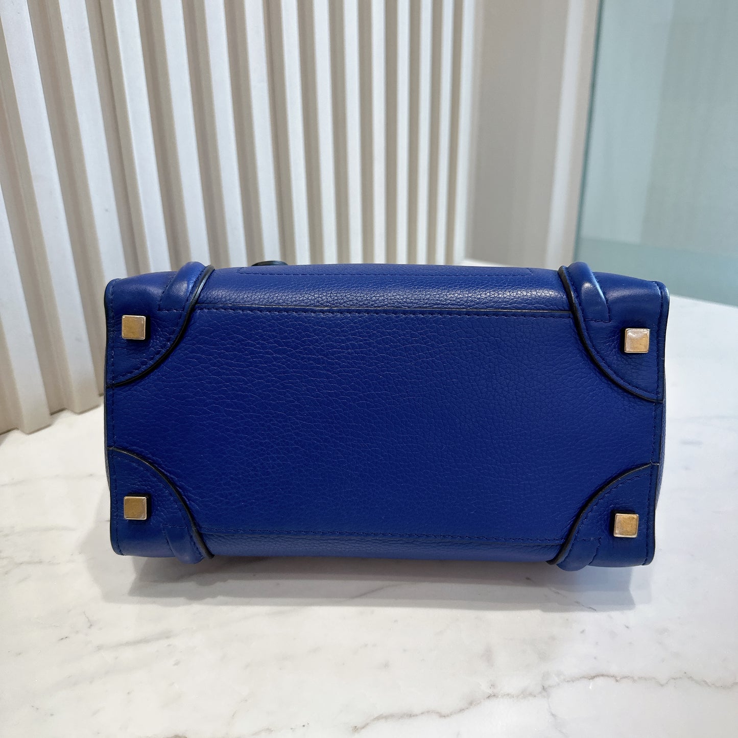 Celine Luggage Tote in Blue