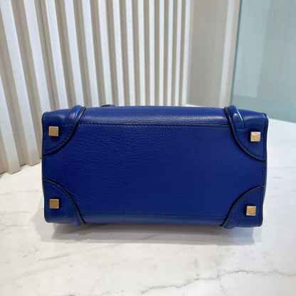 Celine Luggage Tote in Blue