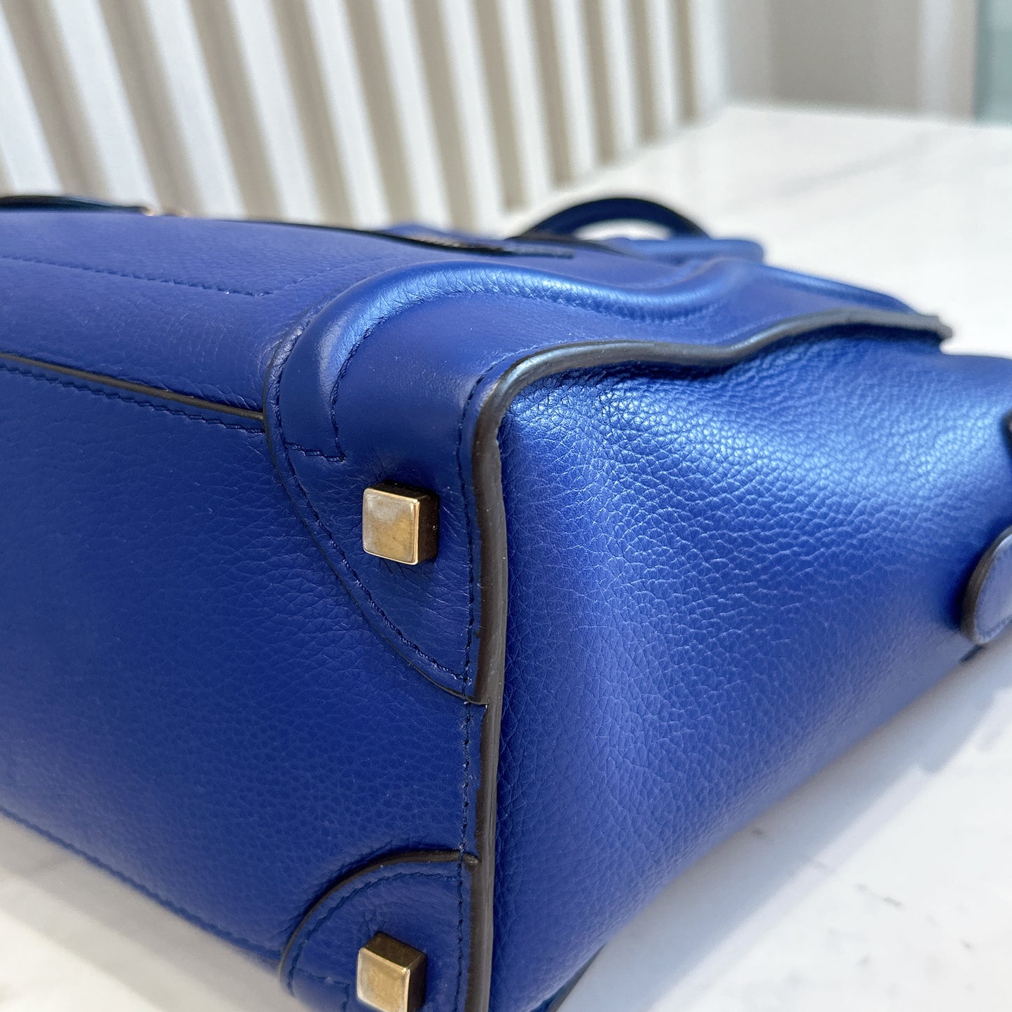 Celine Luggage Tote in Blue