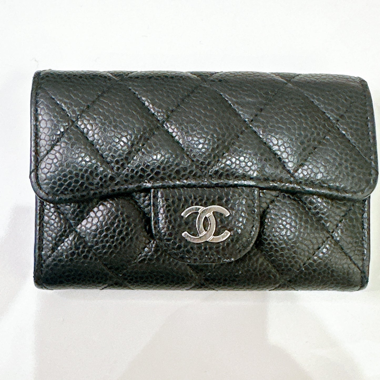 Chanel Classic Card Holder in Black Caviar
