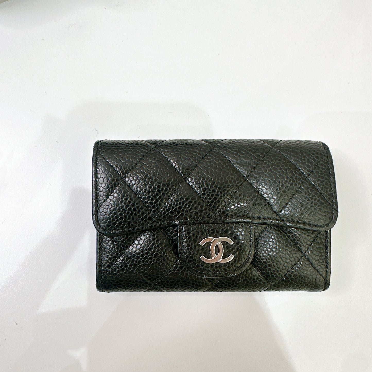 Chanel Classic Card Holder in Black Caviar