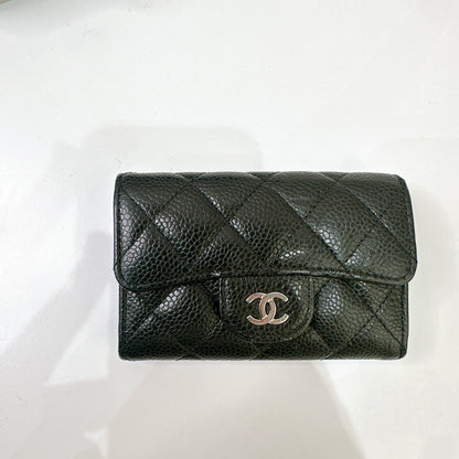 Chanel Classic Card Holder in Black Caviar