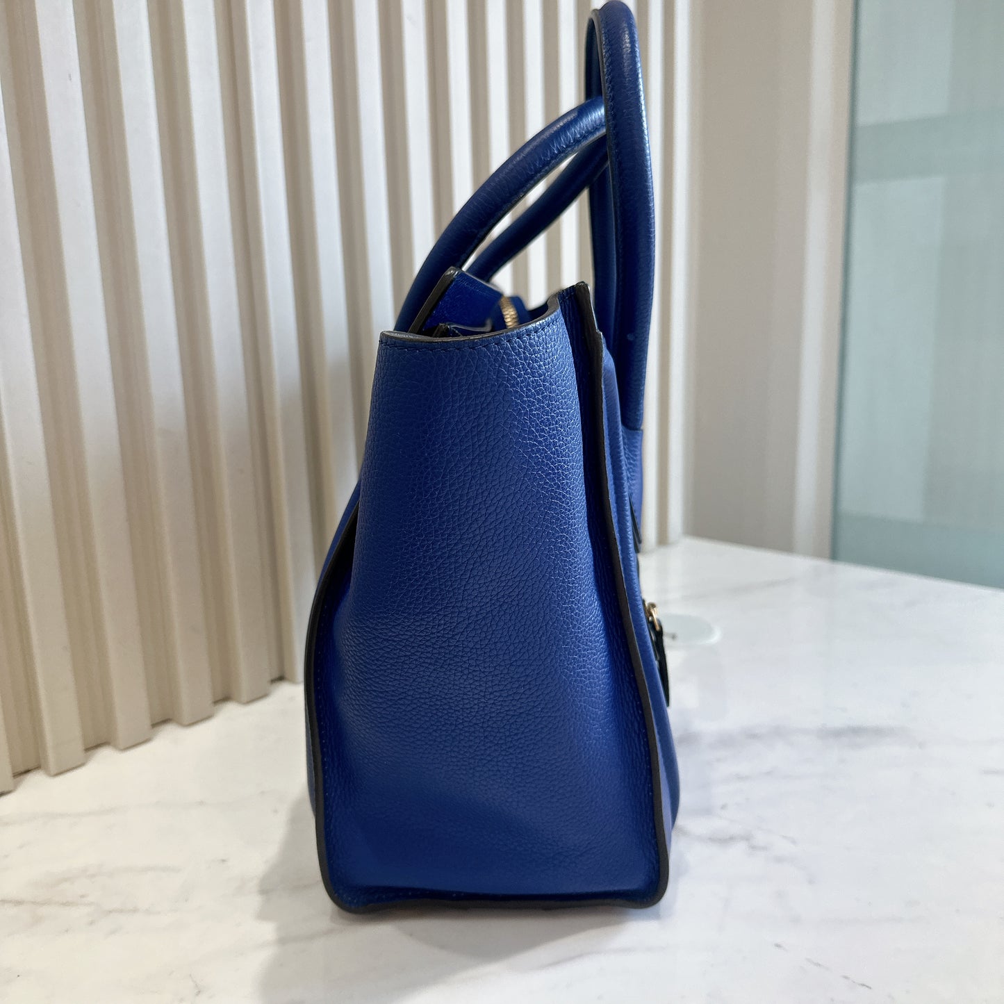 Celine Luggage Tote in Blue