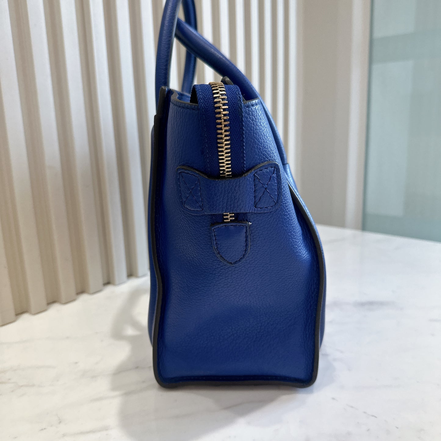 Celine Luggage Tote in Blue